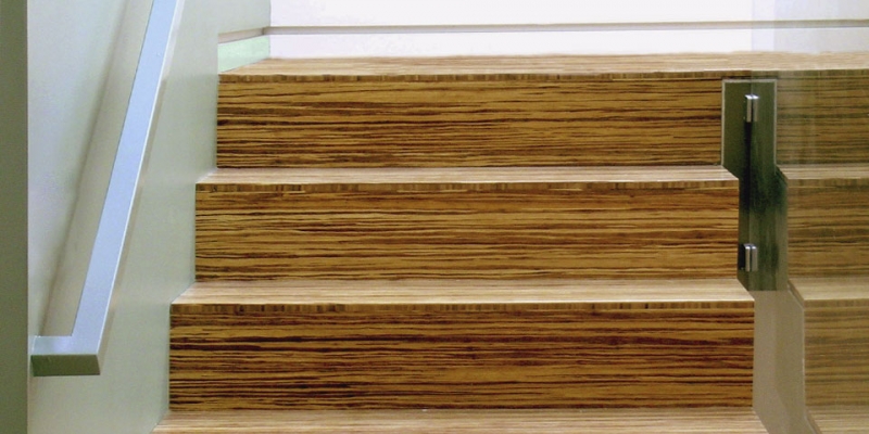 Plyboo Stair Treads and Risers in Neopolitan