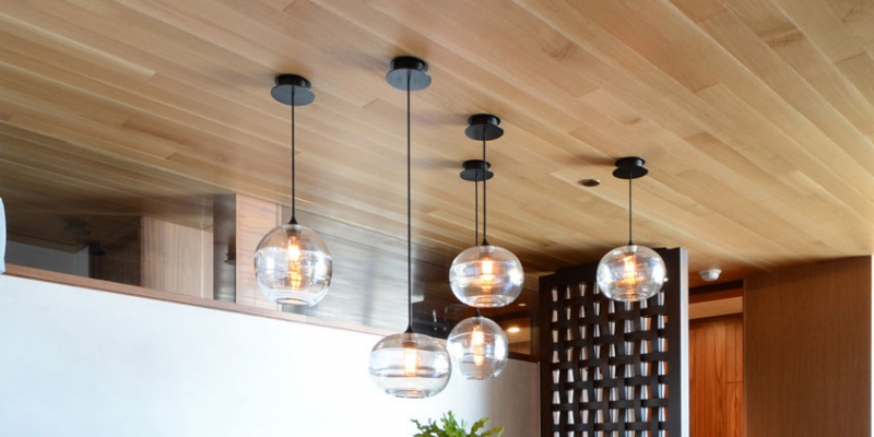 reSAWN Hardwood Residential North American White Oak Ceiling Cladding in Meditation