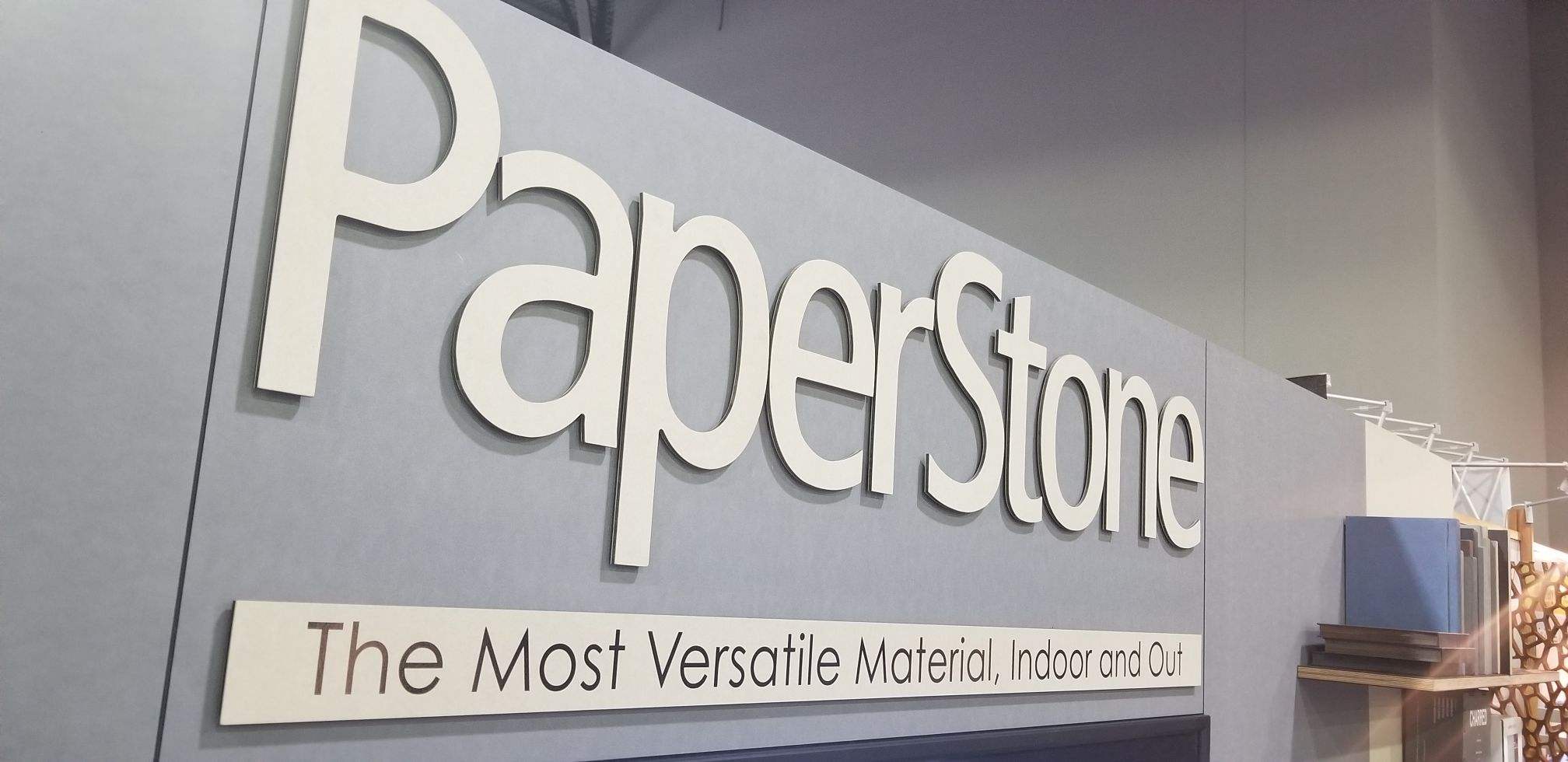 PaperStone Sign IWF 2018